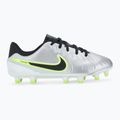 Кросівки футбольні дитячі Nike Tiempo Legend 10 Academy FG/MG metallic silver/volt/black 2