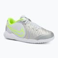 Кросівки футбольні дитячі Nike Tiempo Legend 10 Academy IC metallic silver/black/volt