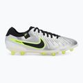 Чоловічі футбольні бутси Nike Legend 10 Pro Ag-Pro металік сріблястий / вольт / чорний 2