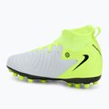 Кросівки футбольні дитячі Nike Phantom Luna 2 Academy AG Jr metallic silver/black/volt 3