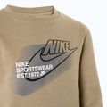 Кофта дитяча Nike Sportswear Standard Issue Crew-Neck khaki 3