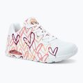 Кросівки жіночі SKECHERS JGoldcrown Uno Spread The Love white/coral