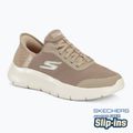 Кросівки жіночі SKECHERS Slip-ins Go Walk Flex Grand Entry taupe/white