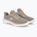 Кросівки жіночі SKECHERS Go Walk 7 Clear Path taupe/pink 4