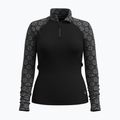 Кофта термічна жіноча Smartwool Classic Thermal Merino Base Layer 1/4 Zip Boxed black digi snow 3