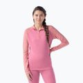 Жіноча термокофта Smartwool Classic Thermal Merino Base Layer 1/4 Zip Boxed garden pink digi snow