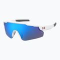 Окуляри сонцезахисні дитячі Under Armour Levelup Jr S3 matte white blue/blue multilayer 2