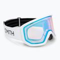 Окуляри гірськолижні Smith Transfer white/blue Сенсор mirror