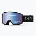 Окуляри гірськолижні Smith Tribute black/blue Сенсор mirror