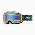 Дитячі гірськолижні окуляри Smith Daredevil Jr electric lime left turn/blue sensor mirror 5