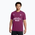 Футболка для тренувань чоловіча Under Armour Project Rock Badge Of Honor purple