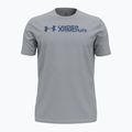 Футболка для тренувань чоловіча Under Armour Sliced Wordmark 60/40S mod gray/tech blue