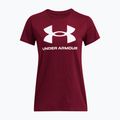 Футболка жіноча Under Armour Rival Logo cardinal/white 3