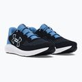 Кросівки для бігу жіночі Under Armour Charged Pursuit 3 Big Logo black/horizon blue/white 8