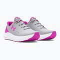 Кросівки для бігу жіночі Under Armour Charged Surge 4 halo gray/vivid magenta/vivid magenta 8