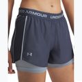 Шорти для тренувань жіночі Under Armour Tech Play Up 2in1 downpour gray / harbor blue / harbor blue 4