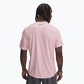 Футболка для тренувань чоловіча Under Armour Tech Textured prime pink/black 2