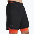 Шорти для тренувань чоловічі Under Armour Vanish Woven 2In1 Sts black/fire/pitch gray 4