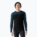 Лонгслів термічний чоловічий Smartwool Classic Thermal Merino Base Layer Colorblock Crew Boxed twilling blue/black