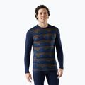 Термокофта чоловіча Smartwool Merino 250 Baselayer Crew Boxed deep navy geo peaks