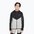 Кофта дитяча Nike Sportswear Tech Fleece Full Zip dark grey heather/black/black/black