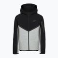 Кофта дитяча Nike Sportswear Tech Fleece Full Zip dark grey heather/black/black/black 9