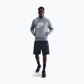 Кофта чоловіча Nike Club Pullover Hoodie dark grey heather/light smoke grey/white 2