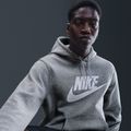 Кофта чоловіча Nike Club Pullover Hoodie dark grey heather/light smoke grey/white 6