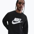 Кофта чоловіча Nike Sportswear Club Graphic Fleece Crew black/white 4