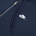 Кофта чоловіча Nike Club Full Zip Hoodie obsidian/obsidian/white 8