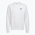 Кофта чоловіча Nike Club Fleece Crew white/black 7