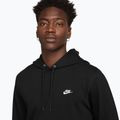 Кофта чоловіча Nike Sportswear Club Knit Pullover Hoodie black/black/white 3