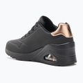 Кросівки жіночі SKECHERS Uno Wedge Hi Steps black/rose gold 3