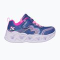 Кросівки дитячі SKECHERS Heart Lights Retro Hearts navy leather/multi trim 10