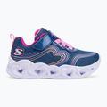 Кросівки дитячі SKECHERS Heart Lights Retro Hearts navy leather/multi trim 2