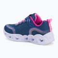 Кросівки дитячі SKECHERS Heart Lights Retro Hearts navy leather/multi trim 3