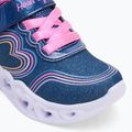 Кросівки дитячі SKECHERS Heart Lights Retro Hearts navy leather/multi trim 7
