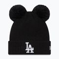 Жіноча зимова шапка New Era Wmns Double Pom La Dodgers чорна