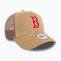 Нова бейсболка Era Cord Trucker Red Sox медно-бежевого кольору