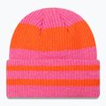 Шапка зимова жіноча New Era Stripe Cuff Knit Beanie pastel pink 2