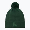 Кепка жіноча New Era Metallic Bobble Knit Beanie Los Angeles Dodgers dark green