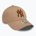 Кепка жіноча New Era Metallic 9FORTY New York Yankees beige