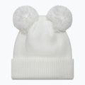 Шапка зимова жіноча New Era Double Pom Knit Beanie New York Yankees white 2