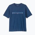 Футболка чоловіча Patagonia Cap Cool Daily Graphic Shirt '73 text logo / clement blue x-dye 4