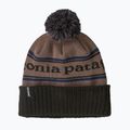Шапка зимова Patagonia Powder Town park stripe: marlow brown