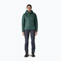 Пуховик жіночий Patagonia Down Sweater Hoody cascade green 2
