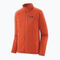 Кофта флісова чоловіча Patagonia R1 Hybrid coal orange