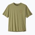 Футболка трекінгова чоловіча Patagonia Cap Cool Daily Shirt - Spoke Stencil gumtree green - light gumtree green x-dye