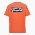 Футболка чоловіча Patagonia P-6 Logo coal orange 2