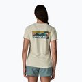 Футболка жіноча Patagonia Capilene Cool Daily Shirt - Boardshort Logo dyno white 3